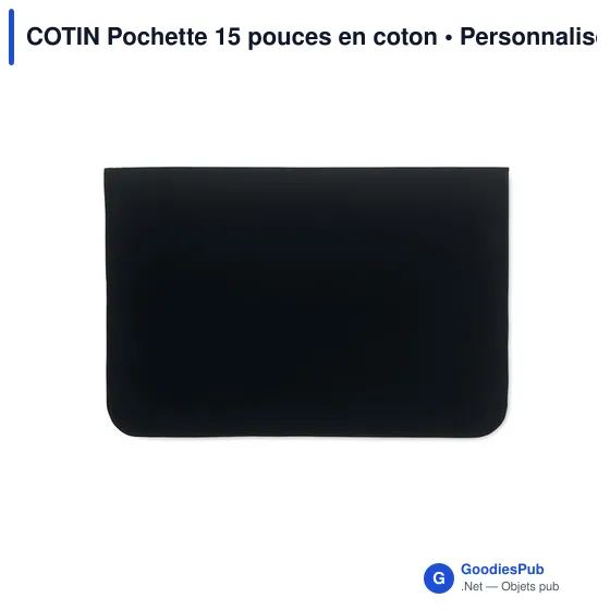 COTIN Pochette 15 pouces en coton - Image 2