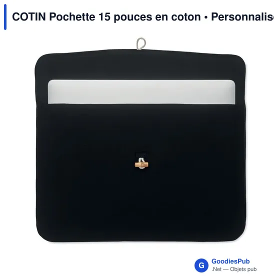 COTIN Pochette 15 pouces en coton - Image 3