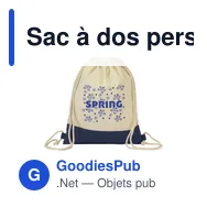 Sac à dos personnalisable en coton avec logo - Cotton Promo - Miniature 5
