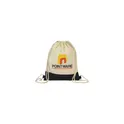 Variante noir - Sac à dos personnalisable en coton avec logo - Cotton Promo