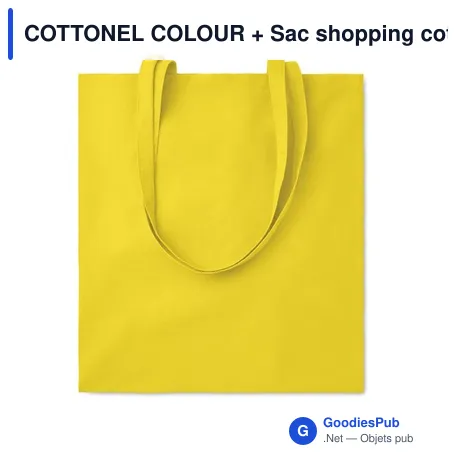 COTTONEL COLOUR + Sac shopping coton 140gr/m²