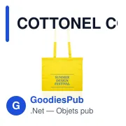 COTTONEL COLOUR + Sac shopping coton 140gr/m² - Miniature 2