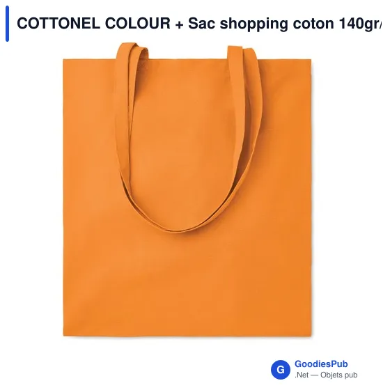 COTTONEL COLOUR + Sac shopping coton 140gr/m² - Image 12
