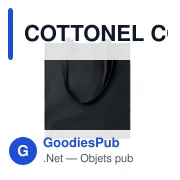 COTTONEL COLOUR + Sac shopping coton 140gr/m² - Miniature 3