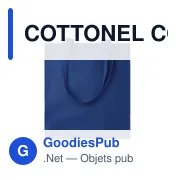 COTTONEL COLOUR + Sac shopping coton 140gr/m² - Miniature 4