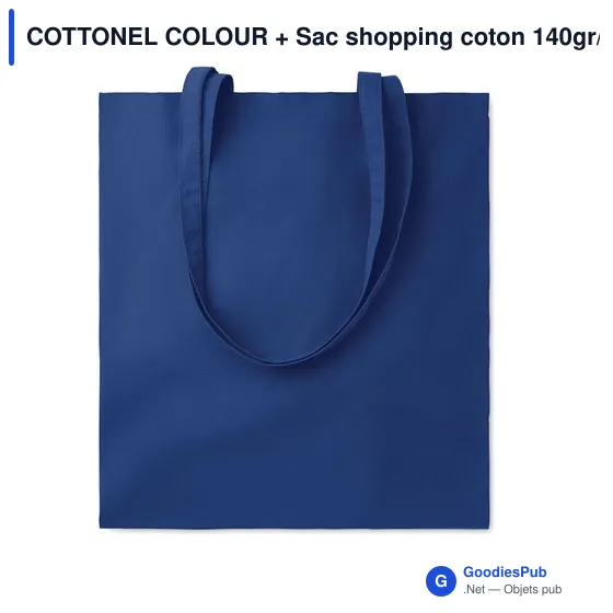 COTTONEL COLOUR + Sac shopping coton 140gr/m² - Image 4