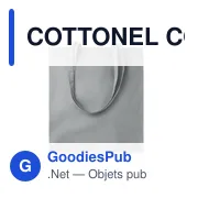 COTTONEL COLOUR + Sac shopping coton 140gr/m² - Miniature 7