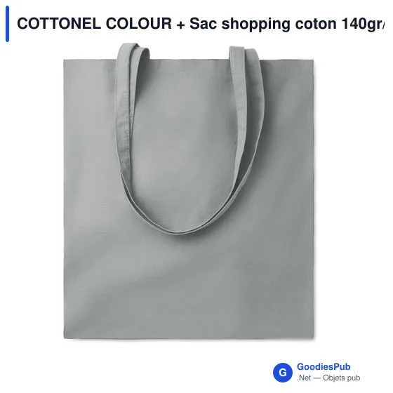COTTONEL COLOUR + Sac shopping coton 140gr/m² - Image 7