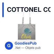 COTTONEL COLOUR + Sac shopping coton 140gr/m² - Miniature 10
