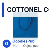 COTTONEL COLOUR++ Sac shopping coton 180gr/m² - Miniature 1