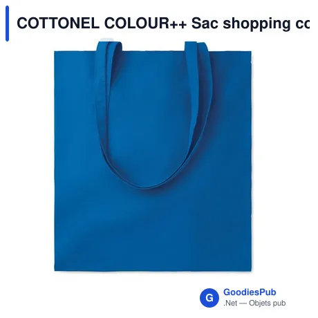 COTTONEL COLOUR++ Sac shopping coton 180gr/m²