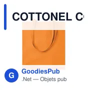 COTTONEL COLOUR++ Sac shopping coton 180gr/m² - Miniature 2