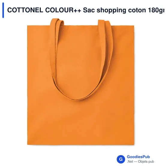 COTTONEL COLOUR++ Sac shopping coton 180gr/m² - Image 2