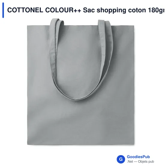 COTTONEL COLOUR++ Sac shopping coton 180gr/m² - Image 11
