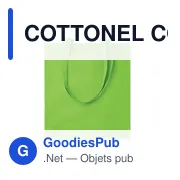 COTTONEL COLOUR++ Sac shopping coton 180gr/m² - Miniature 3