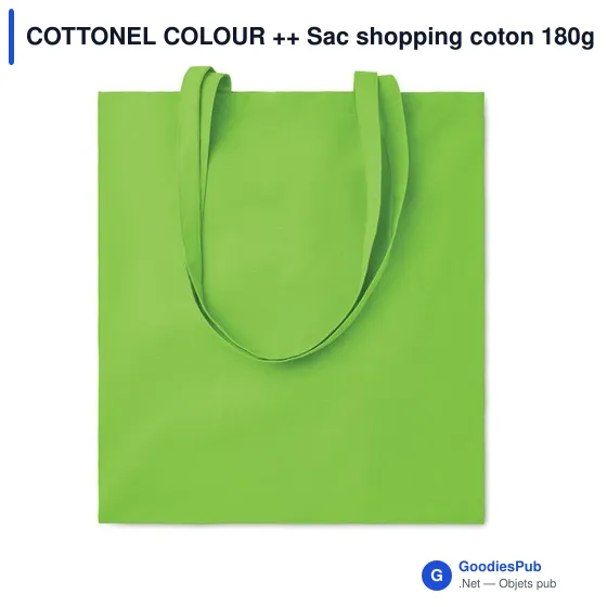COTTONEL COLOUR++ Sac shopping coton 180gr/m² - Image 3