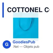 COTTONEL COLOUR++ Sac shopping coton 180gr/m² - Miniature 4