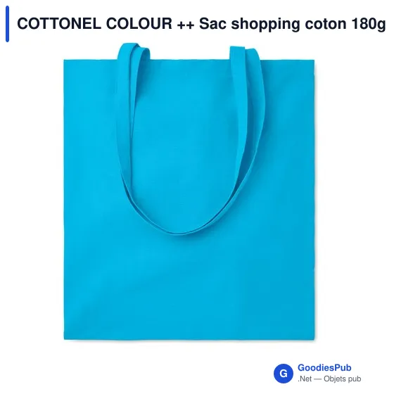 COTTONEL COLOUR++ Sac shopping coton 180gr/m² - Image 4