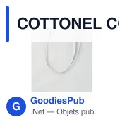 COTTONEL COLOUR++ Sac shopping coton 180gr/m² - Miniature 5