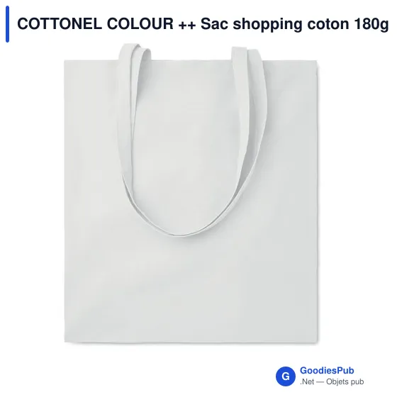 COTTONEL COLOUR++ Sac shopping coton 180gr/m² - Image 5