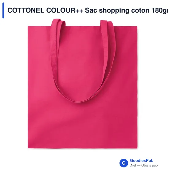 COTTONEL COLOUR++ Sac shopping coton 180gr/m² - Image 7