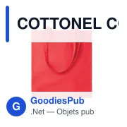 COTTONEL COLOUR++ Sac shopping coton 180gr/m² - Miniature 8