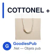 COTTONEL + Sac shopping coton 140gr/m² - Miniature 2