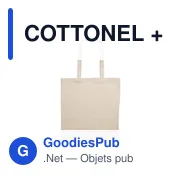 COTTONEL + Sac shopping coton 140gr/m² - Miniature 3