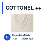 COTTONEL ++ Sac shopping coton 180gr/m² - Miniature 1