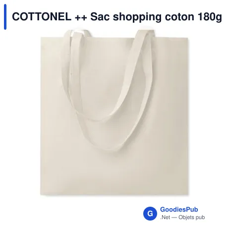 COTTONEL ++ Sac shopping coton 180gr/m²