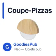 Coupe-pizzas personnalisable Titox avec logo en bambou - Miniature 1