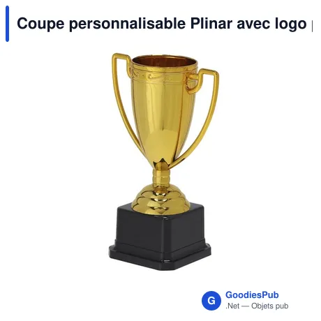 Coupe personnalisable Plinar avec logo pour événements et cérémonies