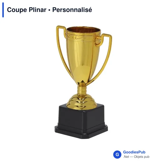 Coupe personnalisable Plinar avec logo pour événements et cérémonies - Image 1