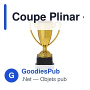 Coupe personnalisable Plinar avec logo pour événements et cérémonies - Miniature 2