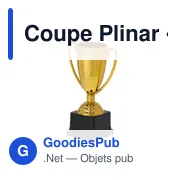 Coupe personnalisable Plinar avec logo pour événements et cérémonies - Miniature 3