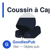 Coussin à Capuche Personnalisable Dolking avec Logo - Miniature 1