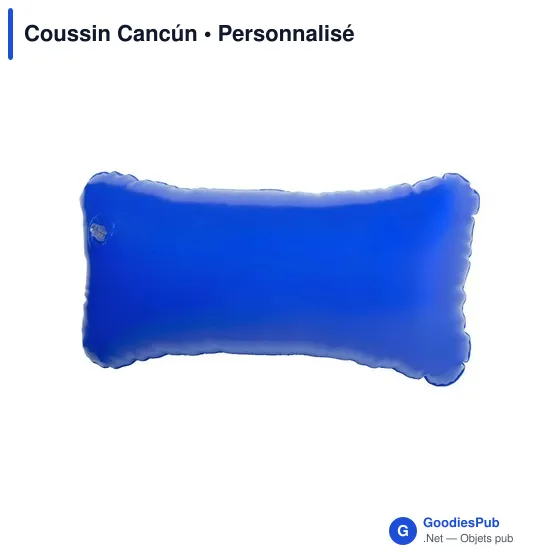 Coussin gonflable personnalisable Cancún avec logo - Image 1
