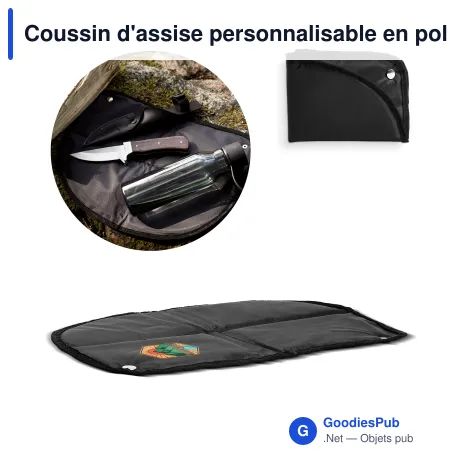 Coussin d'assise personnalisable en polyester 38 x 27 cm avec logo - Sagaform