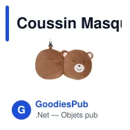 Coussin Masque Voyage Stanek - Miniature 6