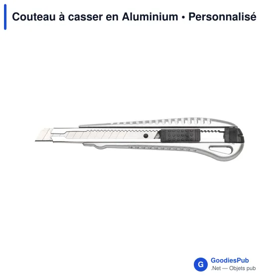 Couteau à casser personnalisable avec logo - Outil de bureau - Image 2