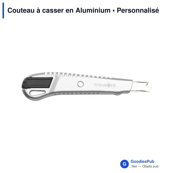 Couteau à casser personnalisable avec logo - Outil de bureau - Image 3