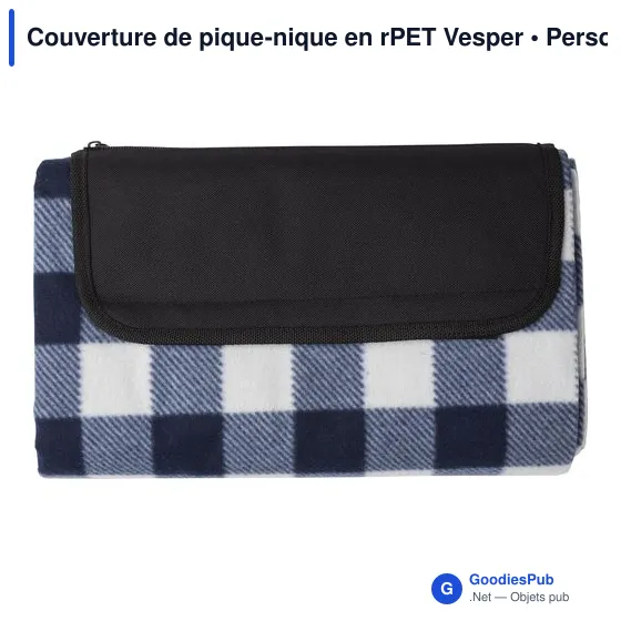 Couverture de pique-nique personnalisable Vesper avec logo - Image 1