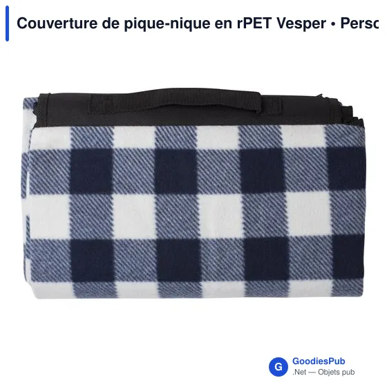 Couverture de pique-nique personnalisable Vesper avec logo - Image 2