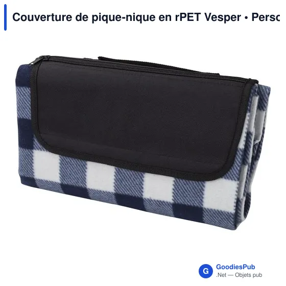 Couverture de pique-nique personnalisable Vesper avec logo - Image 11