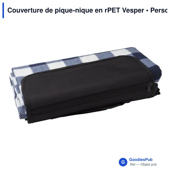 Couverture de pique-nique personnalisable Vesper avec logo - Image 12