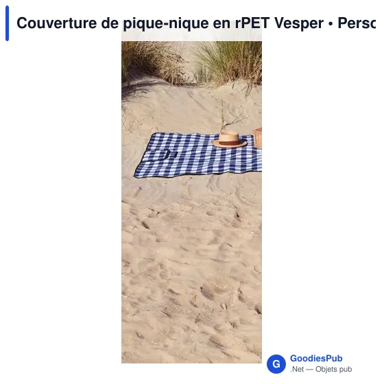 Couverture de pique-nique personnalisable Vesper avec logo - Image 6