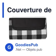 Couverture de pique-nique personnalisable Vesper avec logo - Miniature 7