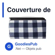 Couverture de pique-nique personnalisable Vesper avec logo - Miniature 9