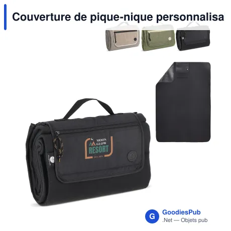 Couverture de pique-nique personnalisable 170 x 130 cm avec logo - Sagaform City