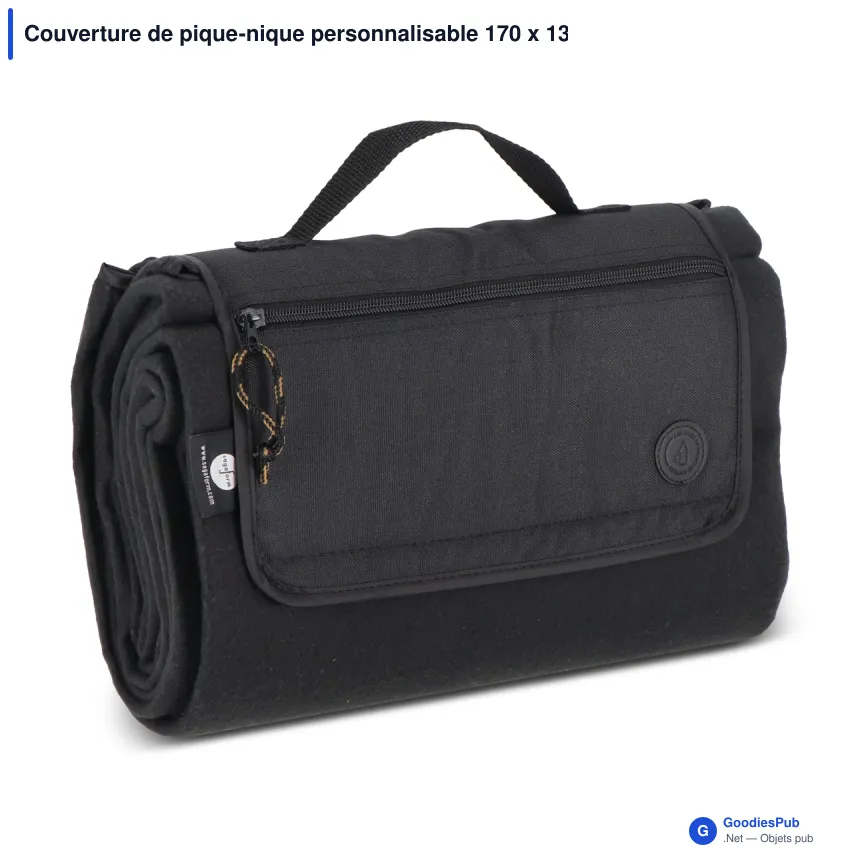 Couverture de pique-nique personnalisable 170 x 130 cm avec logo - Sagaform City - Image 2
